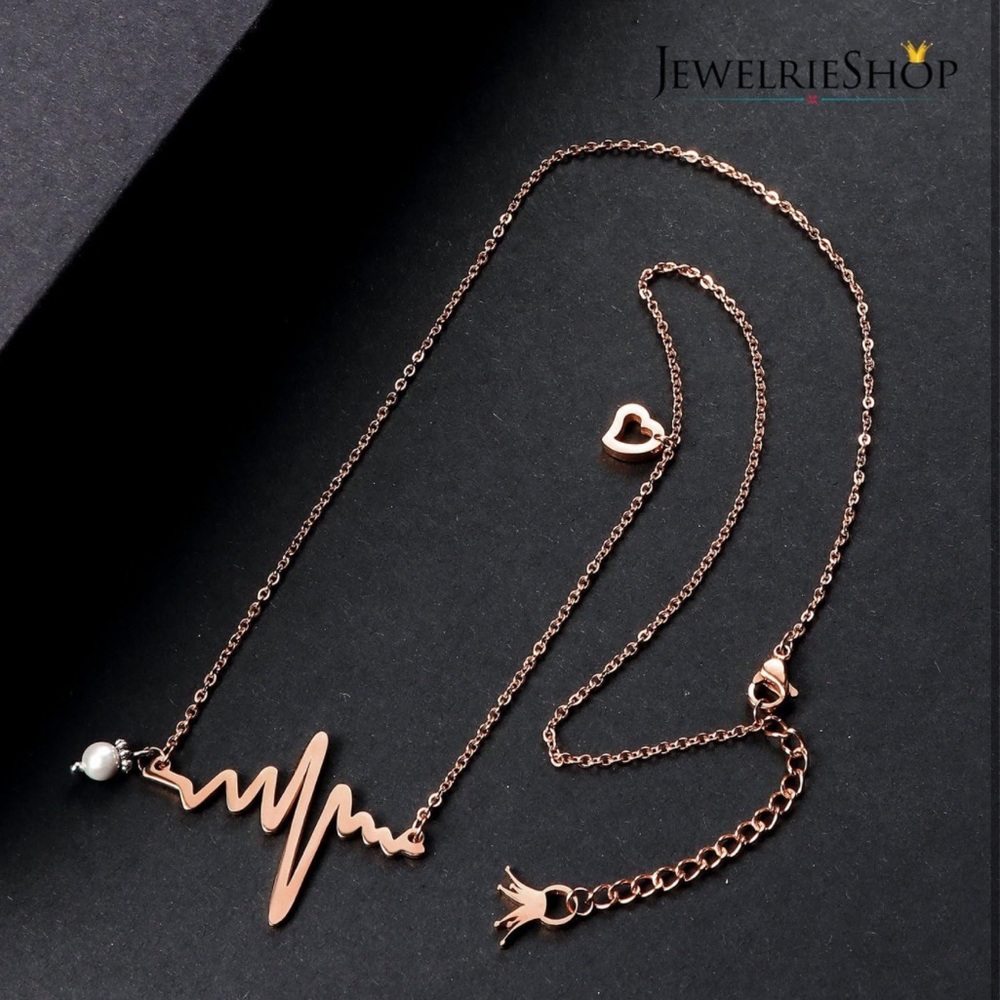 NEW Heartbeat Necklace EKG Love Necklace Nurse Gift Rose Gold